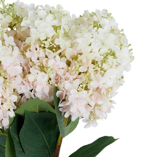 34" White Hydrangea Artificial Flower Stem, 8ct.